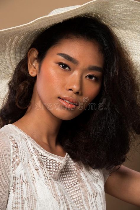 Tan Skin Reference, Black Chinese People, Tan Asian Girl Aesthetic, Black Asian Mixed, Tan Skin Black Hair, Black Asian Girl, Asian Features, Tan Asian, Japanese Eyes