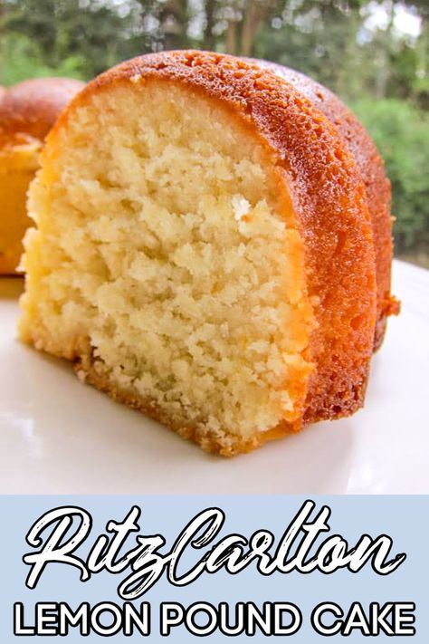 Ritz Carlton Lemon Pound Cake, Italian Lemon Pound Cake, Smores Dessert, Lemon Pound Cake Recipe, Desserts Keto, Pound Cake Recipe, Lemon Cake Recipe, Plain Chicken, Brownie Desserts