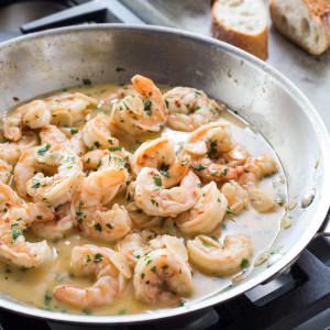 Making a passable version of this restaurant standard is easy enough, but for truly first-rate results, we took stock of every detail. Test Kitchen Recipes, American Test Kitchen, Shrimp Scampi Recipe, Kitchen Tv, Scampi Recipe, America's Test Kitchen Recipes, America's Test Kitchen, Cooks Illustrated, Shrimp Scampi