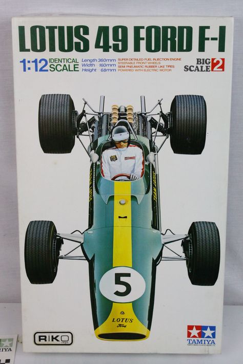 Lotus 49, Tamiya Model Kits, Ford F1, Tamiya Models, Diy Go Kart, Automotive Artwork, Plastic Model Cars, Model Cars Kits, Plastic Model Kit