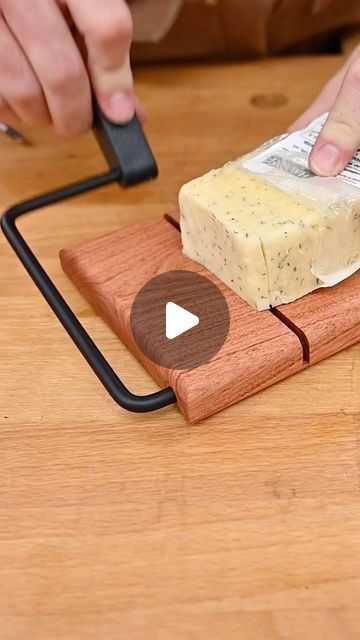 Diy Cheese, Cheese Maker, Wood Cheese Board, Cheese Slicer, Say Cheese, Summer Projects, Small Wood Projects, 1k Views, Woodworking Projects Diy