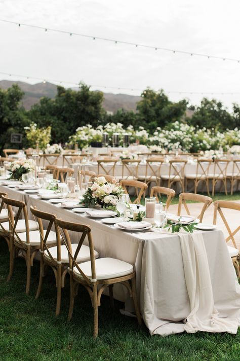 Rectangle Wedding Tables, Farm Table Wedding, Outdoor Wedding Tables, Long Table Wedding, Table Floral Arrangements, Table Flower Arrangements, Orchard Wedding, Wedding Table Flowers, Wedding Linens