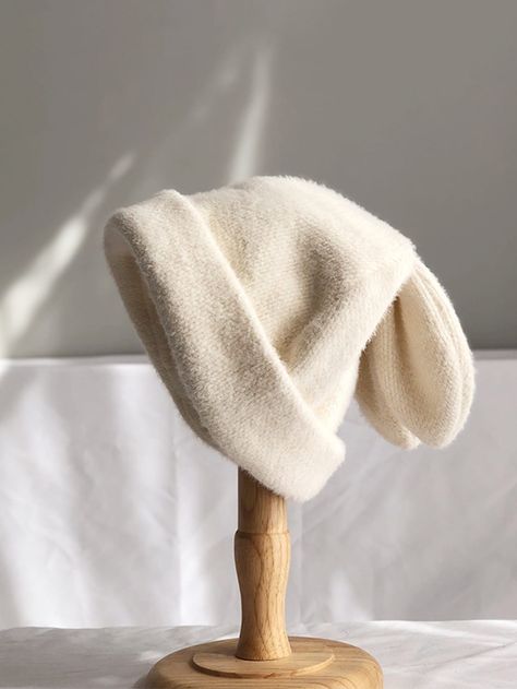 Rabbit Fur Hat, Outdoor Cap, Bunny Hat, Beanie Style, Fancy Hats, Hat Women, Ear Hats, Fur Hat, Rabbit Ears