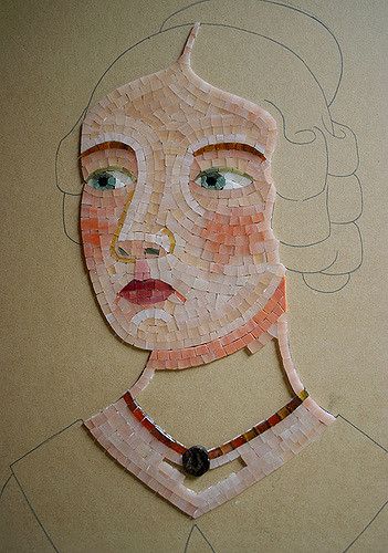 Tile Stained, Mosaic Portrait, Mosaic Art Projects, Mosaic Tile Art, Art Studio At Home, Emily Bronte, Gifts Wrapping Diy, Creative Hub, Mosaic Ideas