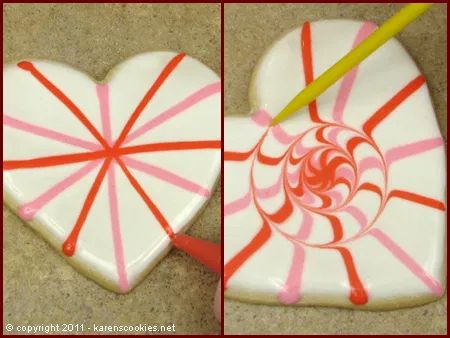 Valentine Hearts | Blog de biscoitos de Karen Valentine Cookies Decorated, Dessert Design, Cookies Cupcake, Valentine Sugar Cookies, Shaped Cookies, Heart Shaped Cookies, Cookie Tutorials, Sugar Cookie Designs, White Icing