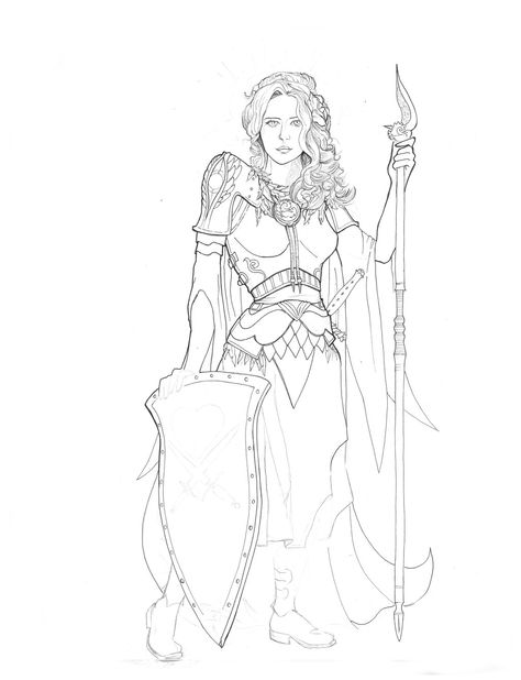 Shelyn Paladin by Rbowspryte.deviantart.com on @deviantART Shelyn Paladin, Character Inspo, Deviantart, Humanoid Sketch, Art