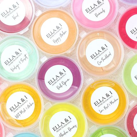 Gel Wax Melts / Jelly Wax Melts | Ella and I Jelly Wax Melts, Gel Wax Melts, Wax Melts Recipes, Wax Recipe, Wax Melts Packaging, Gel Wax, Candle Art, Wax Warmer, Fragrance Collection