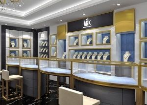 Counter Interior Design, Jewelry Display Cabinet, Wall Showcase, Jewelry Storage Cabinet, Interior Design Store, Jewelry Store Displays, Jewelry Store Interior, Famous Jewelry, Jewelry Store Design