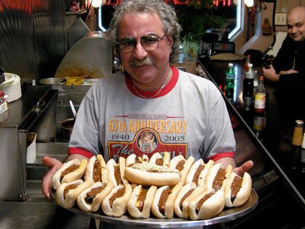 Here are eight food eating challenges from all over the United States on the food reality television series Man vs. Man Vs Food, Food Eating, Food Challenge, Man Vs, Reality Television, Templates Printable Free, Hot Dogs, The United States, United States