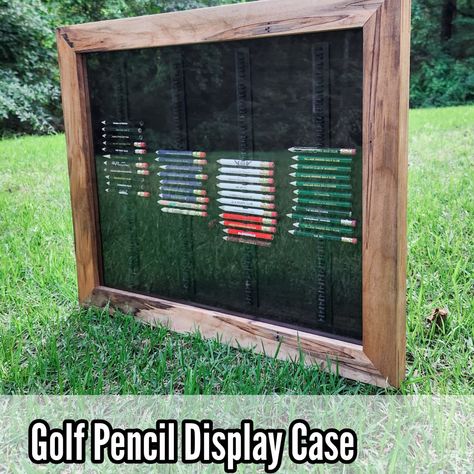 Golf Pencil Display Case Pencil Display, Silicone Caulk, Instagram Plan, Diy Posts, To My Husband, Stair Steps, Hat Rack, Last Post, Wood Glue