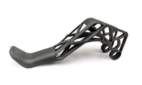 This DMLS 3D printed bicycle handlebar showcases how 3D printing & topology optimization enhances the development of the bicycle industry. The optimized structural design and material selection significantly improve the performance, reducing weight and strengthening overall dynamics. 
See more: 
#custom #3dprint #metal #titanium #bike #topology