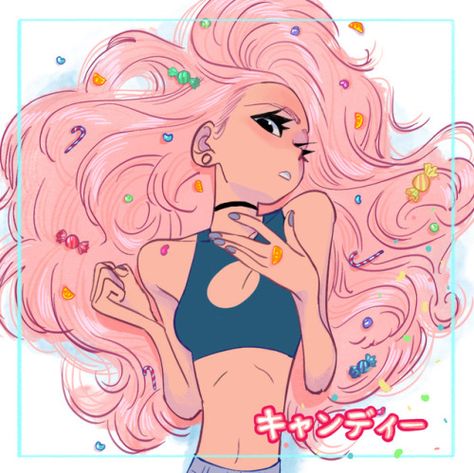 CaioMartins Ipad Sketch, Candy Girl, Art And Illustration, Art Inspiration Drawing, An Anime, Pretty Art, Character Design Inspiration, Drawing Inspiration, Pink Hair