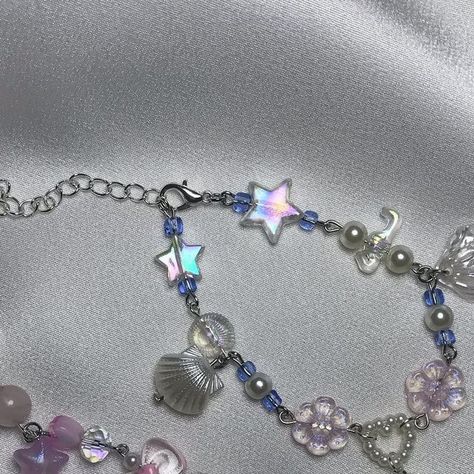 Mermaid Beads Bracelet, Bestie Crafts, Gelang Manik-manik, Mermaid Bracelet, Mermaid Aesthetic, Rings Necklace, Gelang Manik, Summer Bracelets, Beads Bracelet