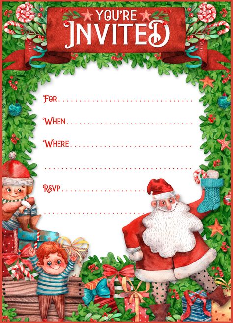 Christmas Party Invites Template Free, Christmas Invitations Template Free, Free Printable Christmas Party Invitations, Christmas Invitation Templates, Free Christmas Invitation Templates, Christmas Party Invitations Free, Christmas Party Invitations Printable, Christmas Birthday Invitations, Christmas Invitation Card