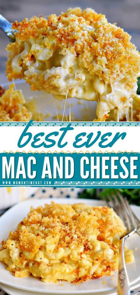 Macncheese Recipe, Mac And Cheese Rezept, Homemade Baked Mac And Cheese, Best Mac And Cheese Recipe, The Best Mac And Cheese, Best Mac N Cheese Recipe, Baked Mac And Cheese Recipe, Thanksgiving Food Sides, Creamy Pasta Dishes