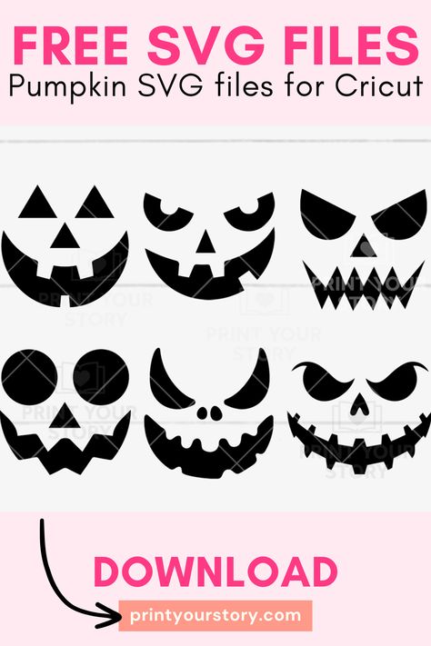 Free Pumpkin Faces SVG files Pumpkin Faces Svg Free Cricut, Free Jack O Lantern Svg Files For Cricut, Pumpkin Svg Free, Jack O Lantern Svg, Free Cricut Images, Lantern Crafts, Lantern Svg, Cricut Monogram, Free Greeting Cards