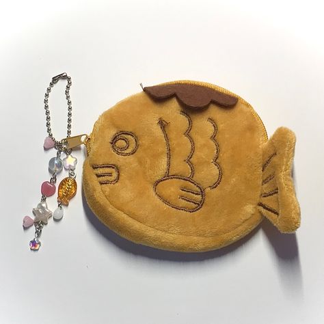 Taiyaki Keychain, Cloth Keychain, Pouch Aesthetic, Cute Pouches, Purse Aesthetic, Pouch Keychain, Keychain Pouch, Cute Pouch, Images Hello Kitty