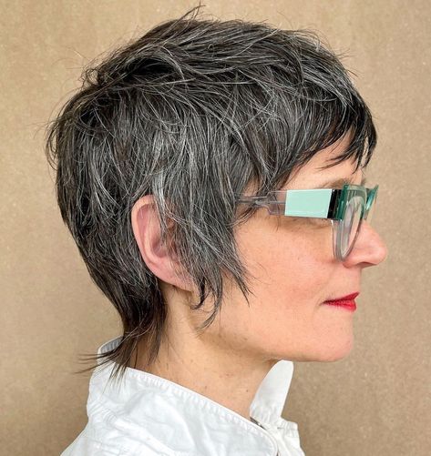 Bangs For Women Over 50, Bangs And Glasses, Short Shag Haircuts, Bangs For Women, Hair Adviser, 50 Hair, Natural Wavy Hair, Edgy Short Hair, Shag Hairstyles