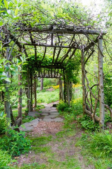 Rustic Courtyard, Pergola Arbor, Garden Pergolas, Rustic Arbor, Rustic Pergola, Patio Awnings, Naturalistic Garden, Rustic Homes, Garden Rustic