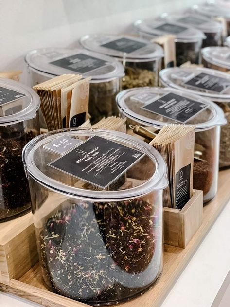 Seeds Storage, Nut Store, Bulk Store, Zero Waste Store, Wellness Store, Tea Organization, Seed Storage, Grocery Store Design, Plastic Food Containers