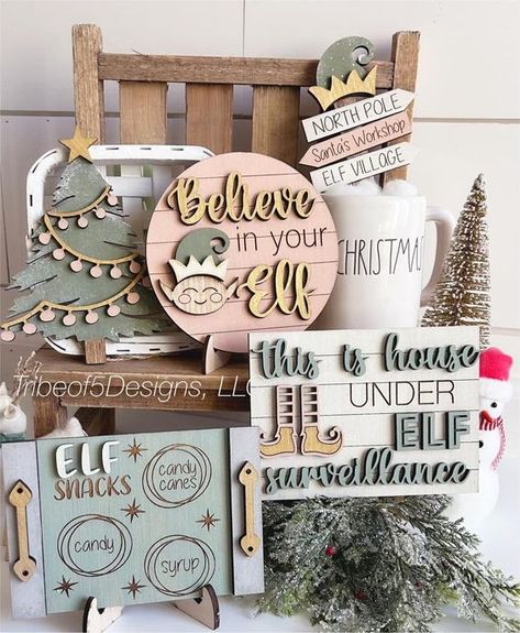 Laser Cut Christmas Ideas We Create Laser Projects, Free Glowforge Files, Diy Teir Trays, Christmas Etsy Ideas, Glowforge Spark Projects, Laser Cut Baby Gifts, Elf On The Shelf Laser Cut Ideas, Glowforge Projects Ideas To Sell, Laser Cut Christmas Ideas