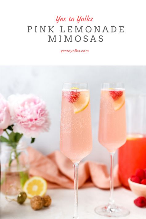 Mimosas Recipe, Mimosa Drink, Pink Mimosa, Champagne Drinks, Sister's Birthday, Mimosa Recipe, Brunch Drinks, Mixed Drinks Recipes, Birthday Brunch