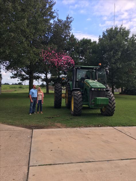 Tractor Gender Reveal! Crop Duster Gender Reveal, Farm Style Gender Reveal, Gender Reveal Ideas Tractor, Gender Reveal Ideas Farm Theme, Tractors Or Tiaras Gender Reveal, Tractors Or Tutus Gender Reveal, Tractor Gender Reveal Ideas, Farmer Gender Reveal Ideas, Tractor Gender Reveal