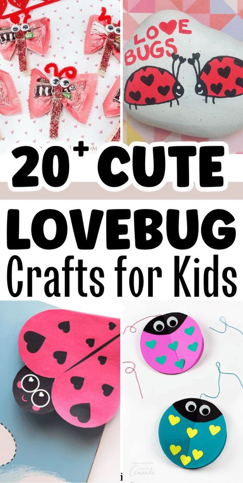 I’ve totally fallen in love with these amazing lovebug crafts for kids! They’re just too cute to resist! Let’s get our hands busy and hearts fluttering with 23 cute Love Bug crafts perfect for Valentine’s Day. These fun-filled projects are not just about creating cute little critters, they’re about spreading love and joy to our little ones. Bug Crafts For Kids, Preschool Painting, Bee Crafts For Kids, Valentine Art Projects, Ladybug Crafts, Name Crafts, Bug Crafts, Season Of Love, Valentine Crafts For Kids