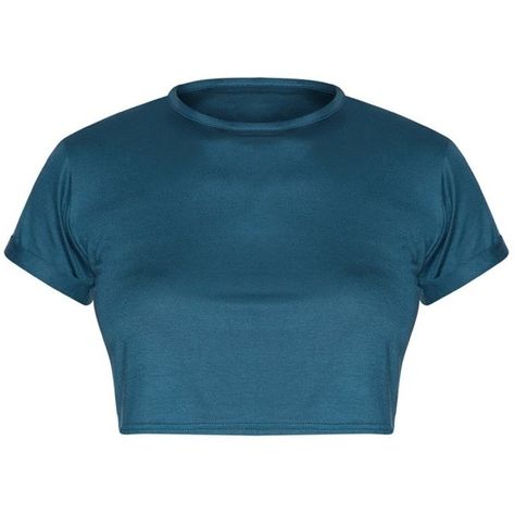 Basic Dark Turquoise Roll Sleeve Crop T Shirt ($8) ❤ liked on Polyvore featuring tops, t-shirts, blue t shirt, blue tee, rolled sleeve tee, turquoise t shirt and cut-out crop tops Turquoise Top, Shirts Crop, Dark Turquoise, Crop T Shirt, Blue Tee, Cropped T Shirt, Blue T Shirt, Blue T, Blue Tshirt