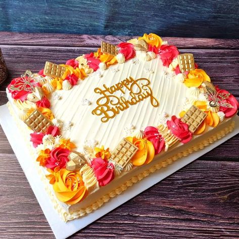 Tres Leches Cake Decoration, Chocolate Tres Leches, Chocolate Tres Leches Cake, Truffle Cake, Chocolate Truffle Cake, Birthday Sheet Cakes, Leches Cake, Square Cake, Tres Leches Cake