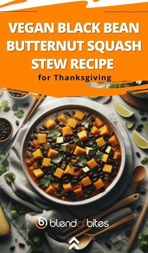 Black bean butternut squash stew is a comforting and nourishing dish that will warm your soul on a chilly day. This recipe combines the earthy flavors of black beans and the sweet, nutty taste of butternut squash, creating a harmonious blend of textures and tastes. Whether you're a vegetarian or simply looking for a hearty and flavorful meal, this stew is sure to satisfy your cravings. Black Bean Butternut Squash, Squash Stew, Butternut Squash Stew, Squash Vegetable, Vegan Black Bean, Hearty Stews, Stew Recipe, Picky Eater Recipes, Vegan Recipes Healthy