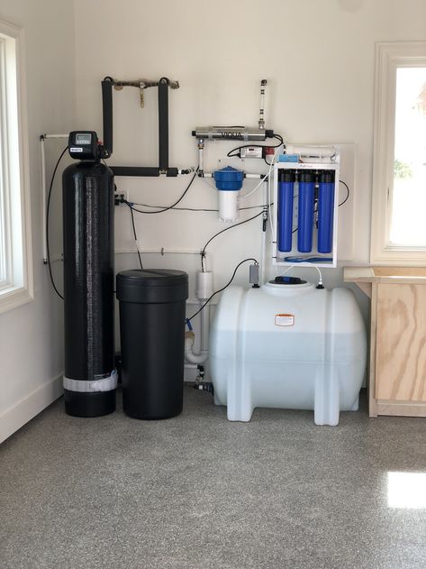 Well Water Filtration System, Water Filtration System Diy, Grey Water System Diy, Home Water Filtration System, Well Water System, Whole House Water Filtration System, Water Softener System, Grey Water System, Home Water Filtration