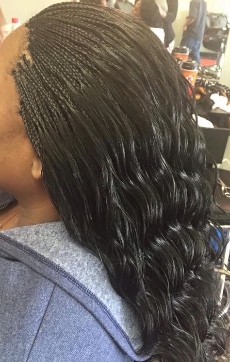 Curled Micro Braids, African Micro Braids, Black Braided Hairstyles Updos, Micro Braids Human Hair, Styling Braids, Micro Braids Styles, Invisible Braids, Micro Braids Hairstyles, Ladies Hairstyles