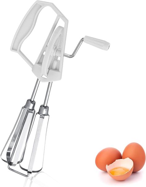 Rotary Hand Whisk,Egg Beater,Stainless Steel Manual Whisk,Egg Whisk Hand-Held Egg Beater,Manual Rotary Kitchen Mixer Hand Push Whisk Blender Cooking Tool for Whisking, Beating, Stirring : Amazon.co.uk: Home & Kitchen Kitchen Whisk, Egg Fast, Cooking Tool, Egg Beater, Egg Beaters, Egg Whisk, Kitchen Mixer, Round Design, Cooking Tools