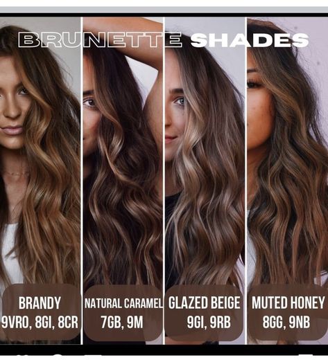 Hair Color Names, Highlights For Dark Brown Hair, Hair Foils, Redken Hair Color, Undercut Long Hair, Redken Hair Products, Hair Toner, Hair Color Formulas, Brunette Hair With Highlights