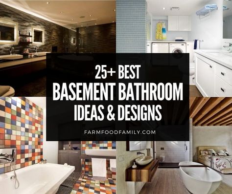 basement-bathroom-ideas Large Basement Bathroom Ideas, Dark Basement Bathroom, Basement Shower Low Ceiling, Small Bathroom Basement Ideas, Basement Bathroom Ideas With Tub, Tiny Basement Bathroom Ideas, Low Ceiling Basement Bathroom, Basement Bathroom Design Ideas, Basement Small Bathroom Ideas