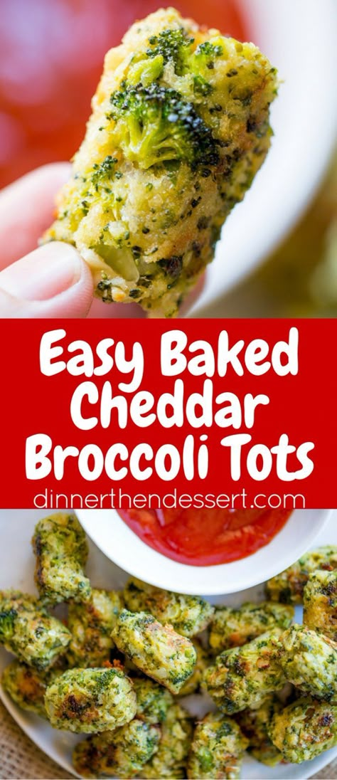 Broccoli Tots, Cheddar Broccoli, Broccoli Bites, Tater Tots, Broccoli Cheddar, Veggie Dishes, Vegetarian Dishes, Side Dish Recipes, Veggie Recipes