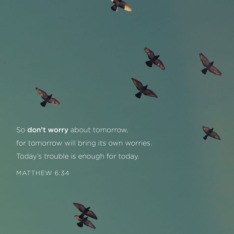 Dont Worry About Tomorrow, Bible Challenge, Ayat Alkitab, Matthew 6, Daily Bible Verse, The Kingdom Of God, Verse Of The Day, King James Version, Holy Bible