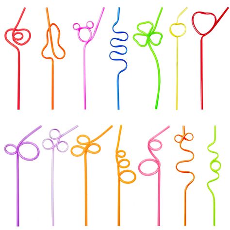 PRICES MAY VARY. 😋CRAZY STRAWS FOR KIDS - Package includes 14 silly straws. Twisted silly straws decorations straws for kids come in a variety of colors and shapes, perfect for a variety of party supplies drink decorations. 😋HIGH QUALITY PLASTIC - Colorful Funny Straws for Kids is made up of high quality plastic, food grade ink and eco-friendly material, our crazy straws for kids are reusable and a washable alternative to silly straw. They have no BPA or PFOA in them so they are safe for you a Silly Straws, Crazy Straws, Kids Package, Straw Decorations, Drink Decorations, Reusable Drinking Straw, Party Straws, Wedding Party Supplies, Classroom Activities