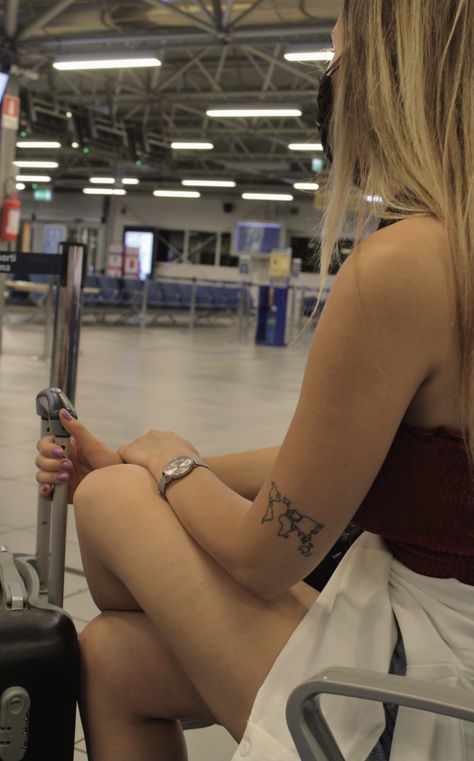 Airport Code Tattoo, Airport Tattoo, Trip Tattoo, World Map Tattoo, Code Tattoo, World Map Tattoos, Map Tattoo, Trip Aesthetic, Map Tattoos