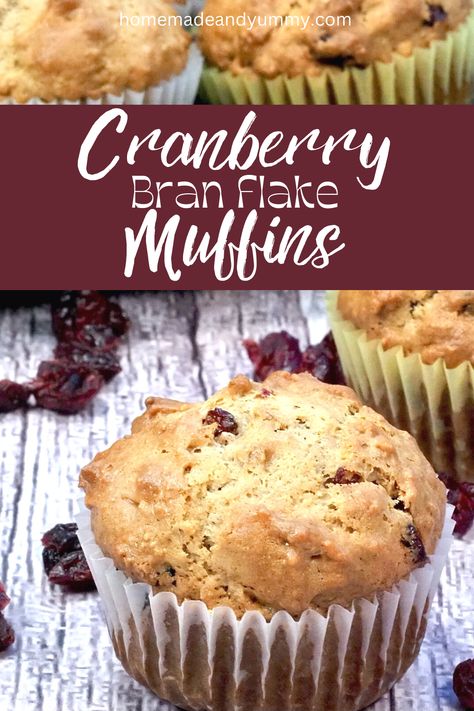 Cranberry Bran Flake Muffins are so easy to make. They even have a touch or orange. Perfect for breakfast, lunch, brunch and snacks. ##muffinrecipe #branmuffins ##branflakes #easycranberrymuffins #driedcranberries #brancereal Bran Flake Muffins, Cranberries Recipes, Brunch Favorites, Bran Flakes, Bran Muffin Recipes, Pastries Recipes, Sweet Bakes, Tin Recipes, Breakfast Recipes Sweet