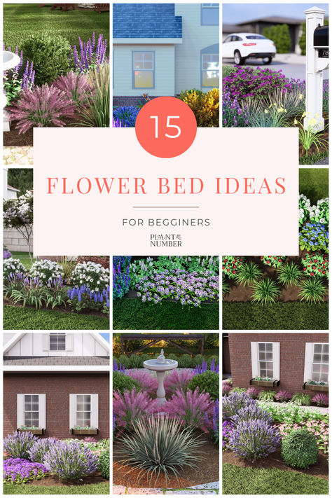 Looking for begginer friendly flower garden designs? 🌻 You’ll find a ton of flower garden layouts at Plant By Number! Designs are available for download or printed directly on landscaping fabric for super easy DIYs and low-maintenance flower gardens! Rectangular Flower Bed Designs, Rectangle Flower Bed Design Layout, Plant By Numbers Gardens Layout, Rectangle Flower Bed Design, Flowerbed Design Layout, Rectangle Garden Design Layout, Landscaping Plans Layout, Landscape Layout Plan, Flower Bed Layout