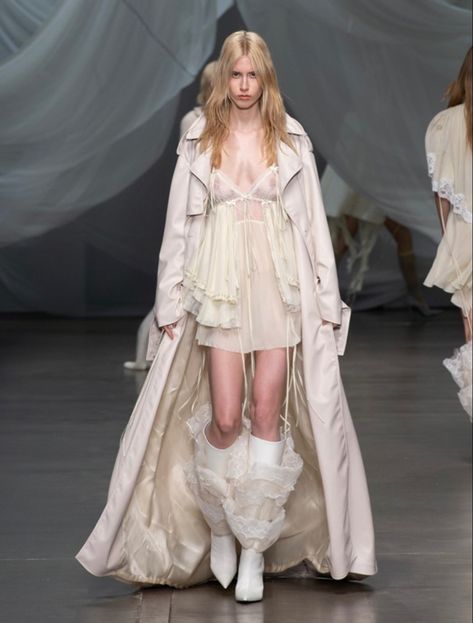 Aniye Records Fw 2023, Aniye Records 2023, Aniye Records, Layered Clothing, Polyvore Clothes, Lace Babydoll Dress, Italian Fashion Brands, Fashion Baby, John Galliano