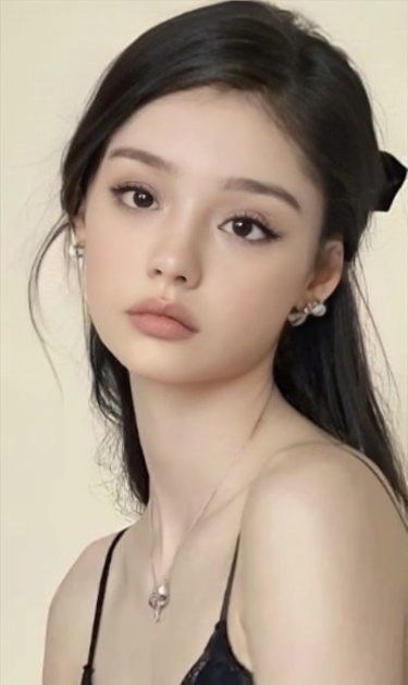 Aesthetic Face Shape, K Pop Eyebrows, Pale Asian Skin, Turtle Pretty Face Type Makeup, Asian Model Makeup Natural, Soft Natural Eyebrows, Pig Pretty Face Type, Refreshed Makeup Look, Eyebrow Round Face