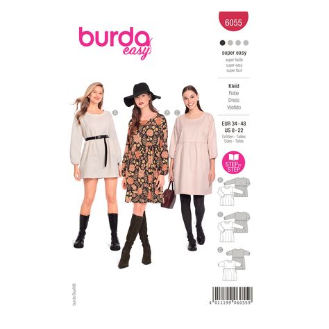 Fits With Skirts, Sewing Patterns Dresses, Burda Sewing Patterns, Illustrated Instructions, Comfortable Skirts, Burda Patterns, Pattern Dress Women, Skirt Patterns Sewing, Miss Dress