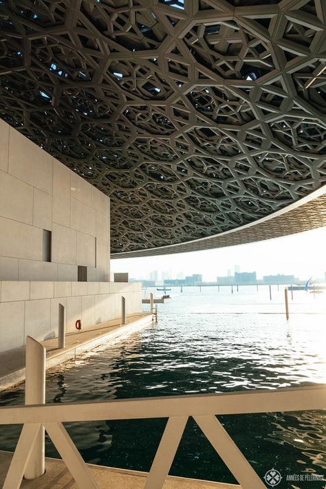 Under the gigantic dome of the Louvre Abu Dhabi Louvre Abu Dhabi, Sheikh Zayed Grand Mosque, Jean Nouvel, White Building, Grand Mosque, Louvre Museum, The Louvre, Tourist Information, Dubai Mall