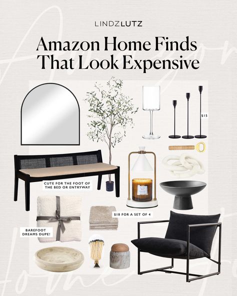 I’m super excited to start sharing more home things with you ladies, and we’re kicking things off with Amazon home finds that look expensive but are totally budget-friendly. I like The post Amazon Home Finds That Look Expensive appeared first on Lindsey Lutz. How To Make Home Look Expensive, Amazon Storefront Home Decor, Best Amazon Home Finds, Amazon Interior Design, Budget-friendly Home Decor Ideas, Amazon Home Decor Finds, Homegoods Finds Home Decor, Make Home Look Expensive, Amazon Influencer Home Decor