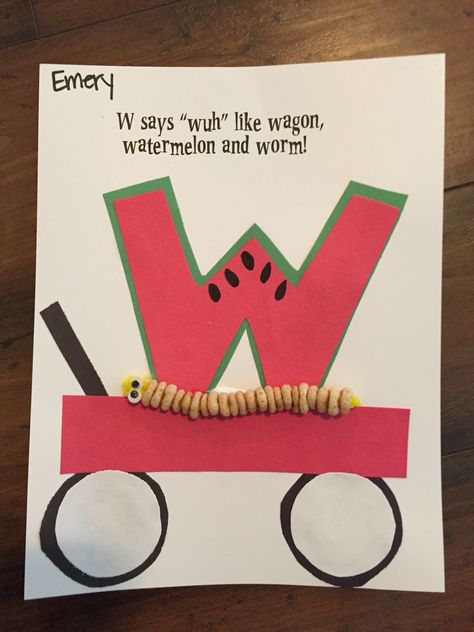 Letter w craft W Preschool Activities, Letter W Crafts For Toddlers, W Preschool Crafts, W Is For, Letter W Crafts For Preschoolers, Letter W Activities For Preschool, Letter W Preschool, Letter W Craft, Crafts For Preschoolers Easy