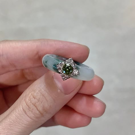 jade rings engagement rings Jade Rings Aesthetic, Whimsical Ring, Jade Wedding, Jade Rings, Fancy Jewelry Necklace, Fashion Eye Glasses, For Good Luck, Jewelry Fashion Trends, Classy Jewelry