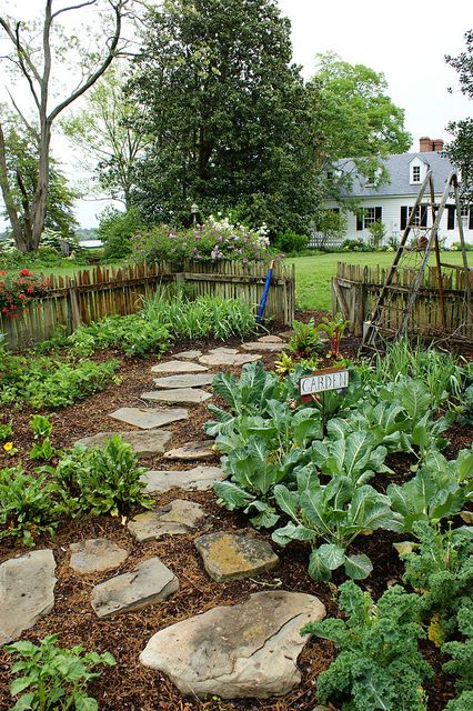 Vegetable Garden pathway by KarlGercens.com, via Flickr Jardim Diy, Backyard Plan, Garden Plots, Desain Lanskap, Potager Garden, Veg Garden, Have Inspiration, The Secret Garden, Garden Pathway